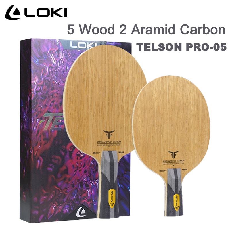 Table Tennis Loki - LOKI TELSON PRO-05 Tafeltennisblad 5 Hout
