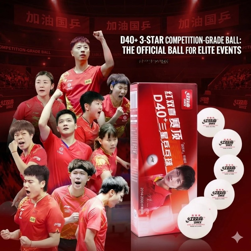 Table Tennis Olympics - Originele DHS Seamed Tafeltennisballen D40+ ABS